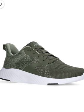 Athletic Works Men's Olive Green Knit Running Sneakers